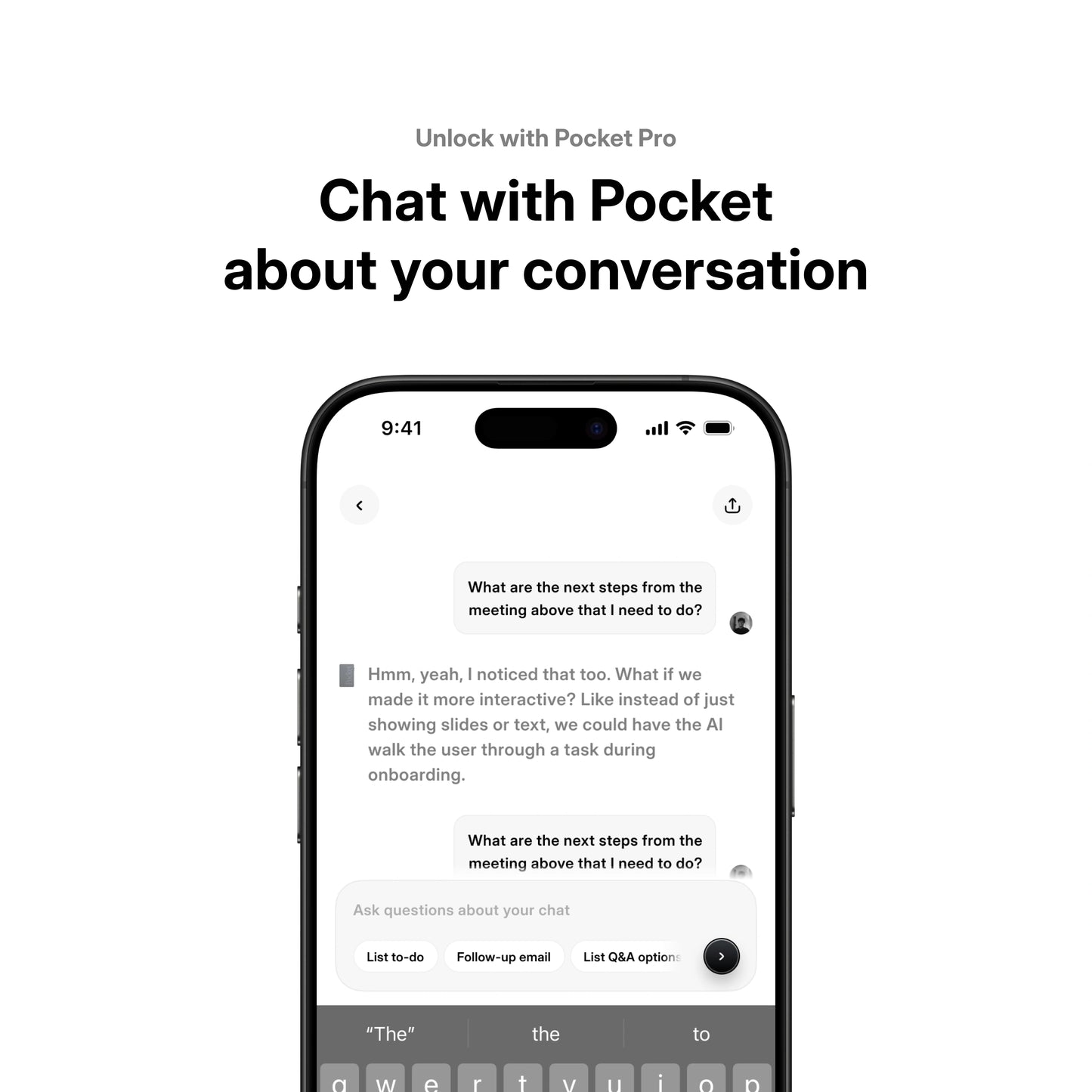 Pocket: World's First AI Thought Companion