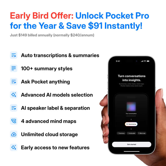 Pocket Pro - Annual Subscription (Early Bird Deal)
