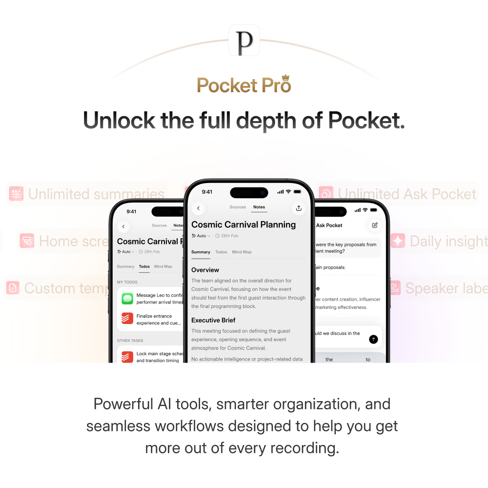 Pocket Pro: 12-Month Access to Pocket’s Full Power (25% Off)