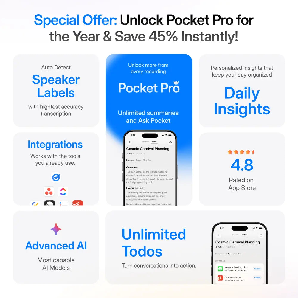 Pocket Pro: 12-Month Access to Pocket’s Full Power (45% Off)