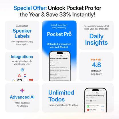 Pocket Pro: 12-Month Subscription (33% Off)