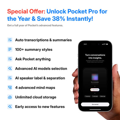 Pocket Pro - 12-Month Access to Pocket’s Full Power (Special Offer)