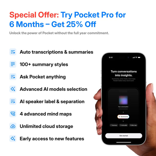 Pocket Pro - 6-Month Access to Pocket’s Full Power (25% Off)